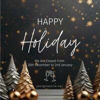 End of Year Holiday Greetings template