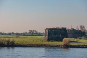 old bridge at the rhine photo