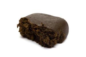 Hashish isolated on white background photo