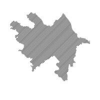 azerbaijan map icon vector