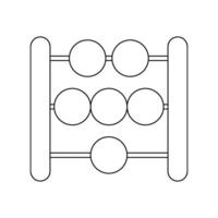 abacus calculation icon vector