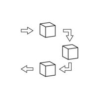 FIFO Icon - Goods Management , Sign and Symbol for Design, Presentation vector