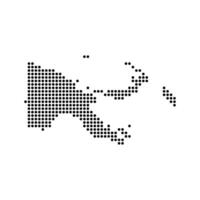 Papua New Guinea map icon vector