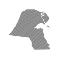kuwait map icon vector