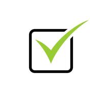 check mark , icons checklist, icon symbol isolated on white background. vector