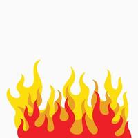 fire flame logo icon illustration design template isolated on white background. vector