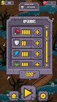 Scary Graveyard Zombe Game UI Upgrade Window vector