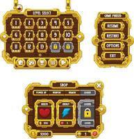 Metal Steampunk Game User Interface Window Panel vector