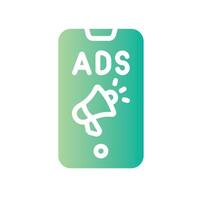 article Flat Gradient Icon White Background vector