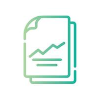 data analytics Line Gradient Icon White Background vector