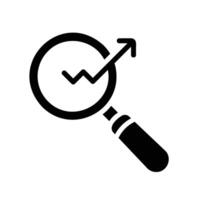 search engine Glyph Icon White Background vector