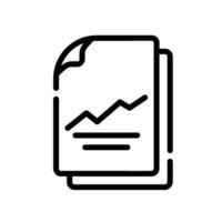 data analytics Line Icon White Background vector