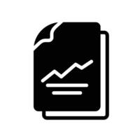 data analytics Glyph Icon White Background vector