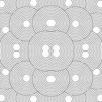 abstract ornamental tile, mosaic background with arch infinity card striped fish scale seamless pattern design vector