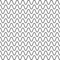 Abstract Wave Black Line Illustration, Linear Geometric Black Background vector