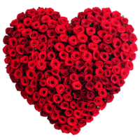 Romantic Red Rose Heart Shaped Gift , A Captivating Symbol of Love, Desire, and Passion. png