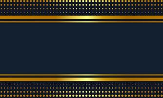 Navy and gold luxury background featuring dotted golden patterns and horizontal metallic accents, ideal for event invitations and digital design templates vector
