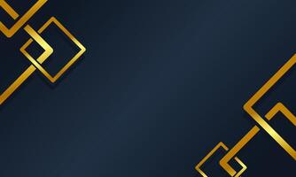 Luxurious navy background with sleek interlocking golden squares, creating a timeless and modern aesthetic for premium digital and print design projects vector