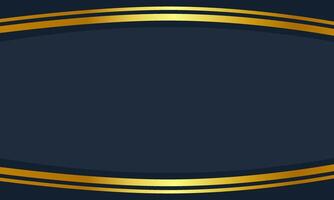 Sophisticated dark blue background with symmetrical gold accents, ideal for premium branding, invitations, or elegant design projects vector