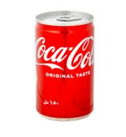 Coca Cola soft drink in can png