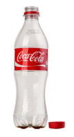 Empty Coca Cola, plastic bottles png