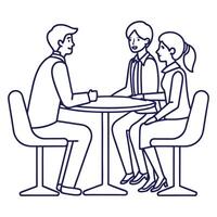 Blogger concept set. Character sharing media content in the internet. Idea of social media and network. Online communication, creative occupation or hobby. Isolated flat illustration vector