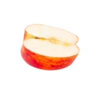 Red Apple slice, cutout, full depth of field png