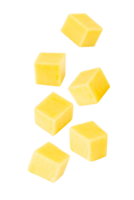 Falling Cube Mango, cutout, full depth of field png