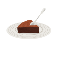 Rich Chocolate Cake, Ready for a Bite png