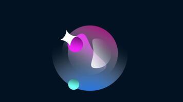 Animation of mesmerizing cosmic sphere featuring vibrant orbs and sparkling elements against a dark backdrop, creating a sense of depth and wonder, reminiscent of celestial bodies in space video