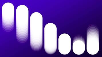 Animation of playful arrangement of colorful spheres in shades of pink, yellow, and blue, set against a deep purple background, the overlapping circles create a sense of movement and joy video