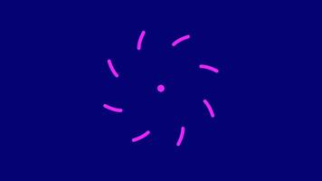 captivating spiral of pink lines radiates outward, creating a sense of movement and energy in a visually engaging composition video