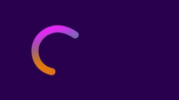 Animation of modern infinity loading symbol spins gracefully, representing endless possibilities and the continuous flow of information in the digital age video
