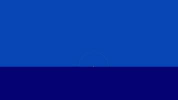 Animation of yellow arcs overlap against a vibrant blue background, creating a striking visual contrast and a sense of dynamic movement video