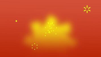Animation of radiant burst of yellow and orange hues against a warm background, creating a sense of warmth and positivity video