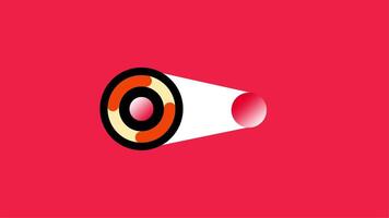 Animation of vibrant arrangement of layered circles in various colors creates a playful and energetic design, inviting exploration and creativity video