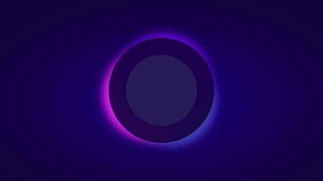 Animation of mesmerizing circular design radiates a soft gradient of blue and purple hues, creating a tranquil and dreamy atmosphere video