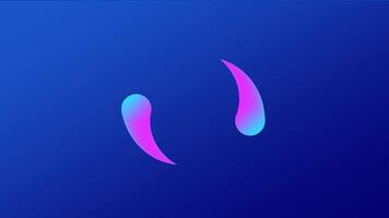 Animation of abstract representation of two fluid shapes in gradient blue and pink, symbolizing movement and progress, ideal for loading animations and modern user interfaces video