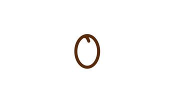Animation of simple line drawing of a steaming coffee cup on a saucer, depicted in brown against a white background. The design is elegant and inviting video