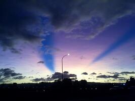 A breathtakingly romantic sunset. photo