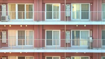 Identical apartment buildings in Japan. photo