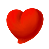 Big red heart as symbol png
