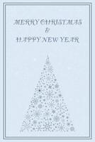 Christmas Card on Blue Background Ornament vector
