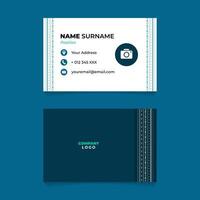 Name Card Design with Traditional Line Art Motif vector