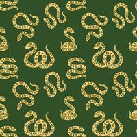 Chinese Illustration snakes for new year on a green background vector