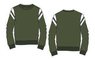 Sweater mockup template vector