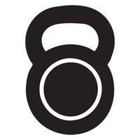 Kettlebell Weight Silhouette Graphic vector