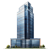 A tall building with windows and a large glass facade png