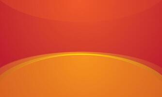 Abstract modern orange gradient background with curved lines vector