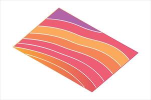 Gradient 3D Abstract dynamic Background Design. vector